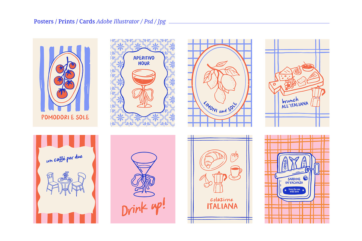 la Terrazza Italiana, hand drawn art, an Object Graphic by Marish (Photo 5 of 10)