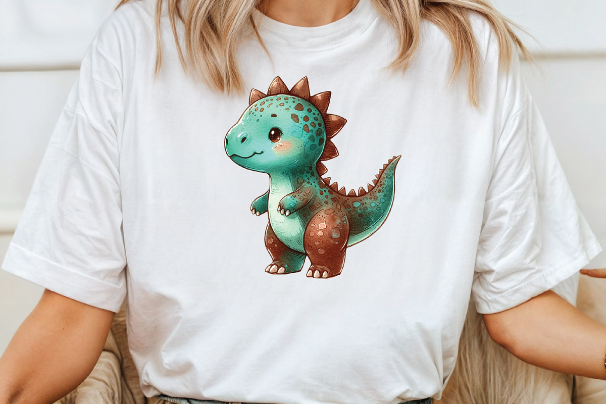 Funny Dinosaur Cute Dinosaurs, an Illustration by CraftArtStudio (Photo 4 of 6)