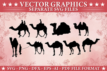 Camel silhouette SVG vector
