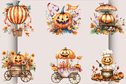 Whimsical Quirky Halloween Pumpkin, a Seasonal Illustration by SVGArt (Thumbnail 2 of 5)
