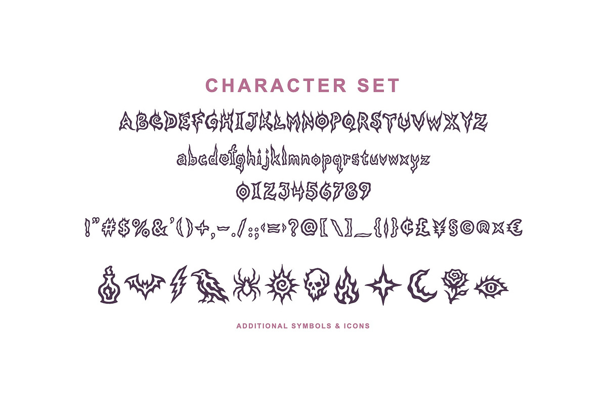 Morgul Organic Gothic Display Font, a Sans Serif Font by Graphic Spirit (Photo 2 of 8)