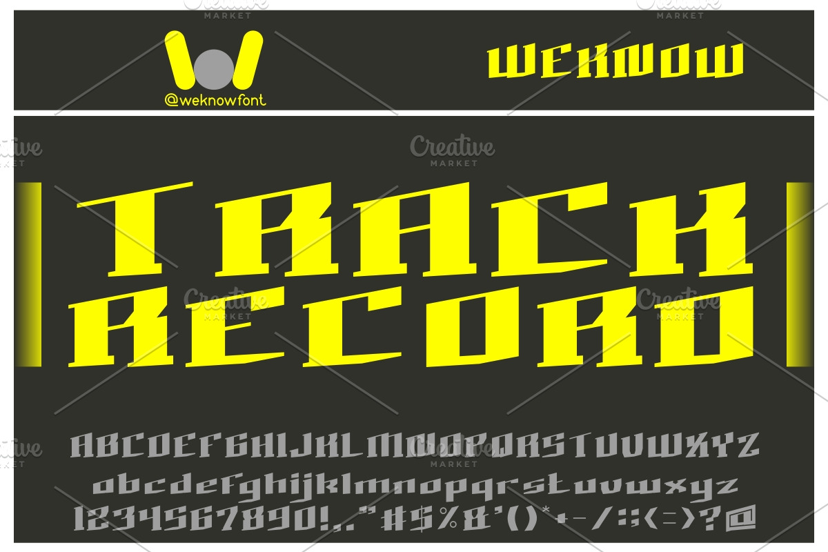 bad boy font, a Font by weknow (Photo 3 of 5)