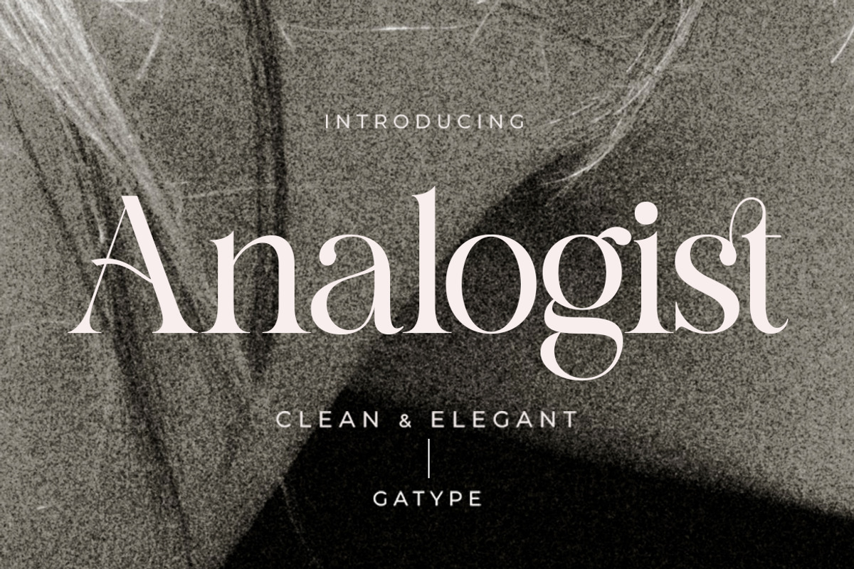 Analogist, a Serif Font by Gatype (Photo 1 of 9)