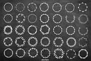 100 vector wreaths and brushes, a Graphic by ComelyPics Shop (Thumbnail 2 of 11)