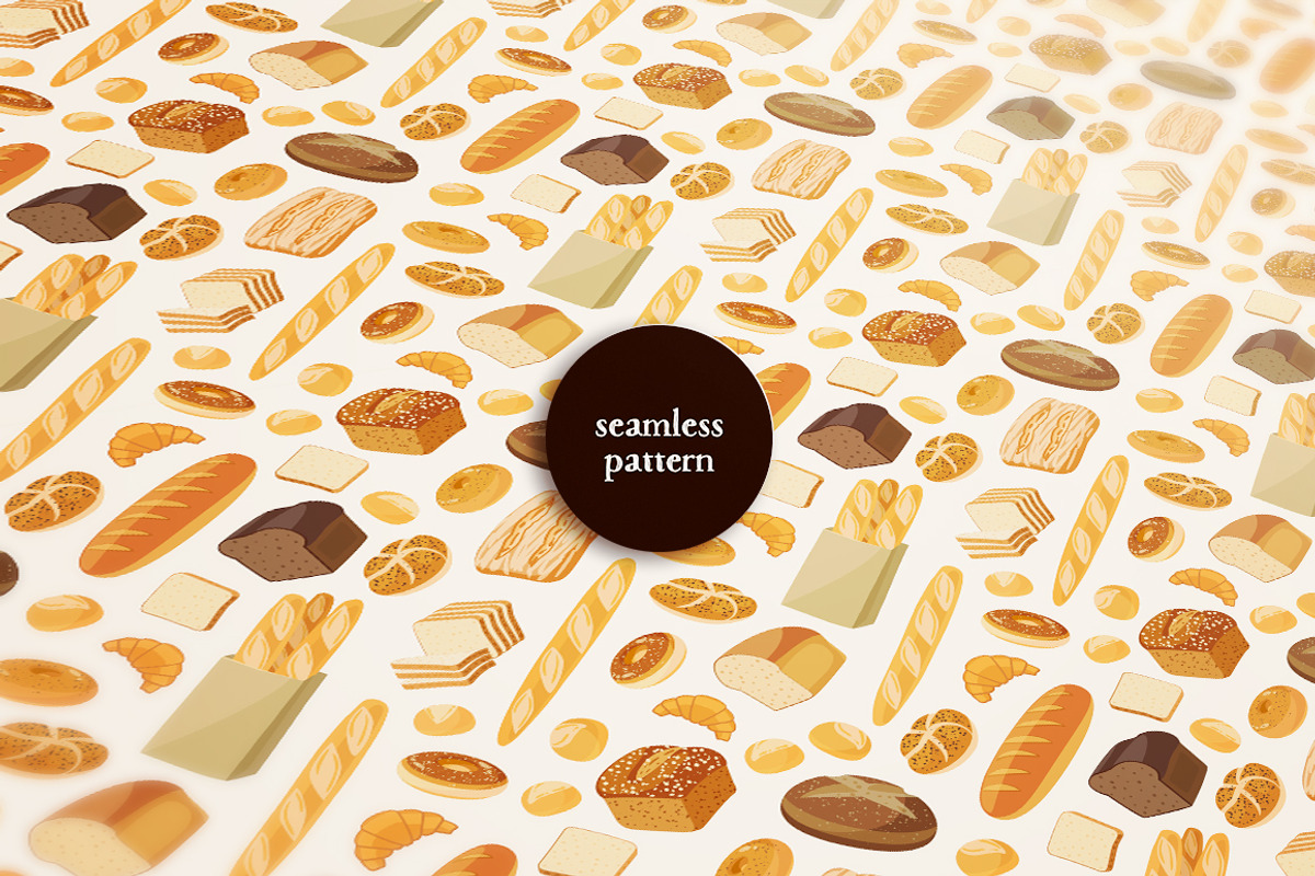 Bakery assortment vector pack, an Object Graphic by Seavector (Photo 5 of 6)