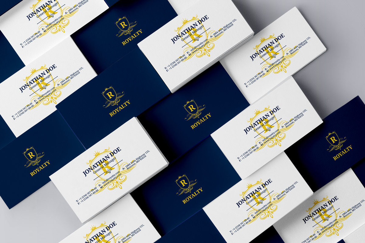 Simple Royal Business Card 56, a Business Card Template by ND Design (Photo 1 of 7)