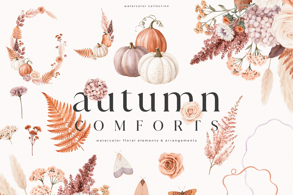 Autumn Comforts Collection, a Seasonal Illustration by PeDe Designs (Photo 10 of 20)