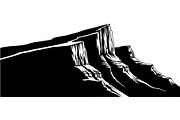 Cliff Landscape Silhouette, an Object Graphic by Creativeshirt (Thumbnail 18 of 20)