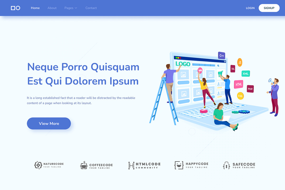 Landing Page Design, a Landing Page Template by Neha Guleria (Photo 2 of 2)