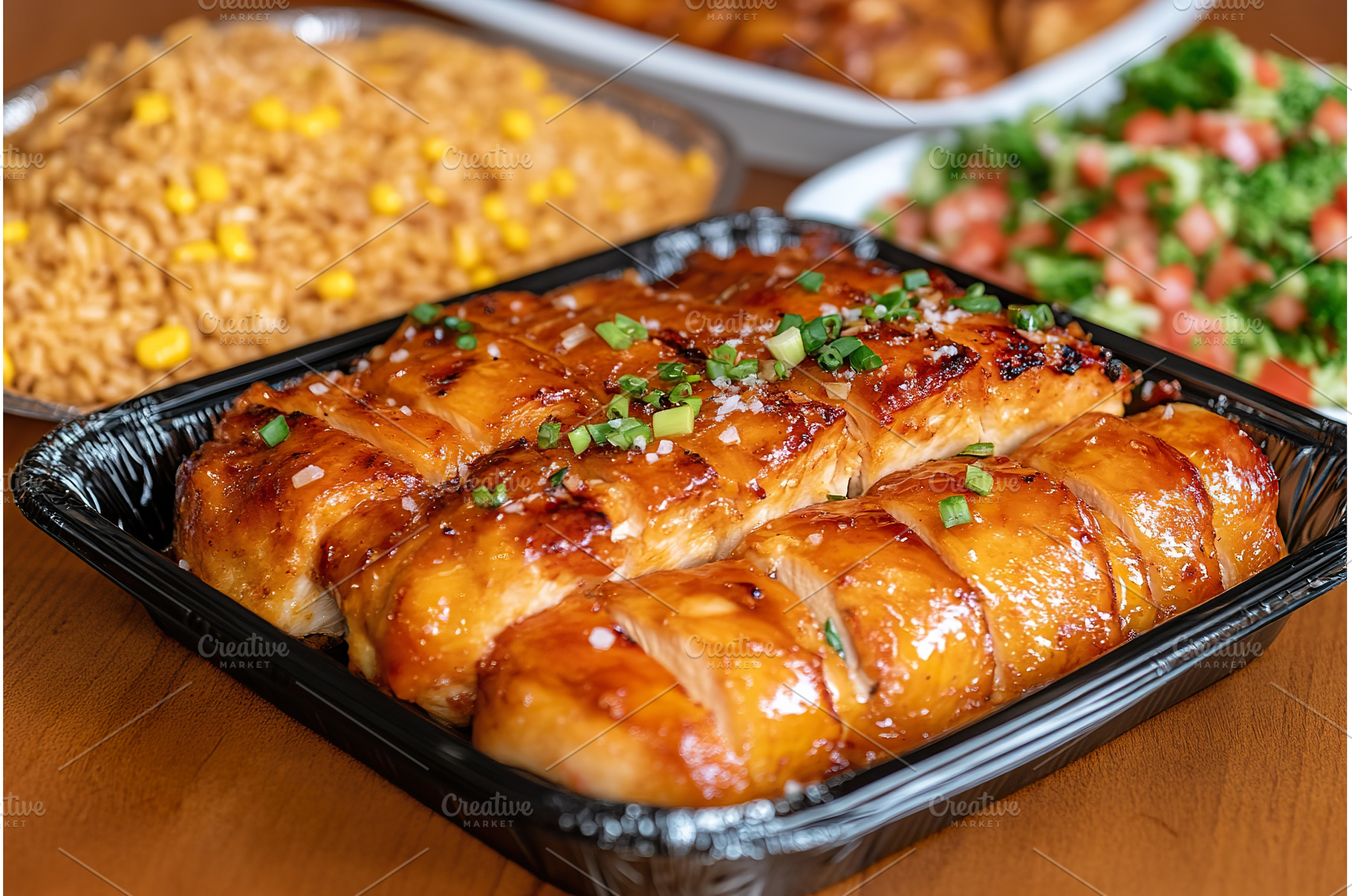 Delicious baked chicken with rice, a Food & Drink Photo by Lermont51