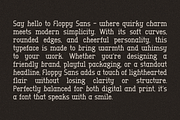 Floppy Clean Modern Sans Serif, a Sans Serif Font by Oui Studio (Thumbnail 4 of 10)