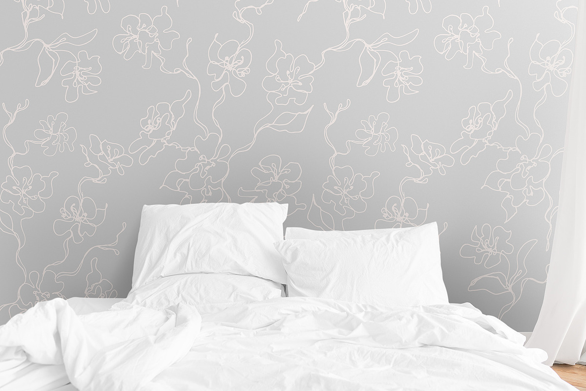 Subtle Apple Flowers Vector Patterns, a Pattern Graphic by MalyskaStudio (Photo 10 of 17)