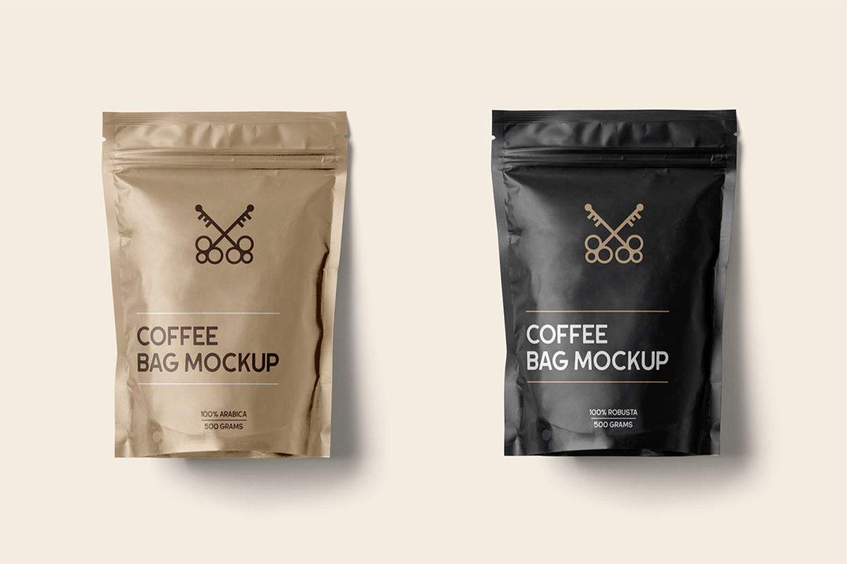 Coffee Bag Mockups, a Packaging Mockup by Xtrahive