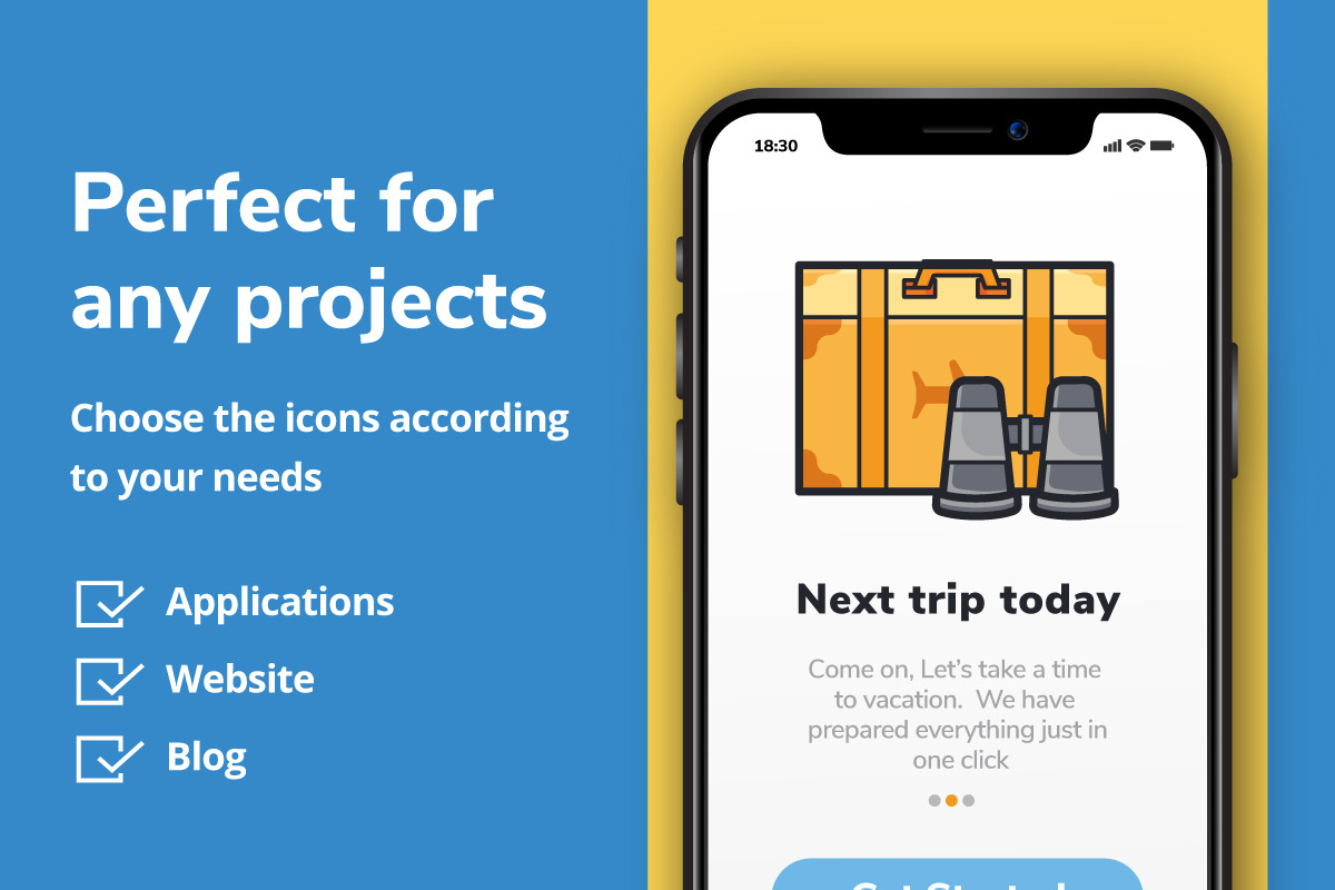 Traveling icon pack, a Duotone Icon by Creastale (Photo 7 of 8)