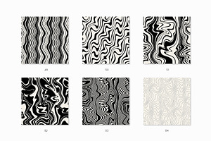 Wavy Seamless Patterns Collection