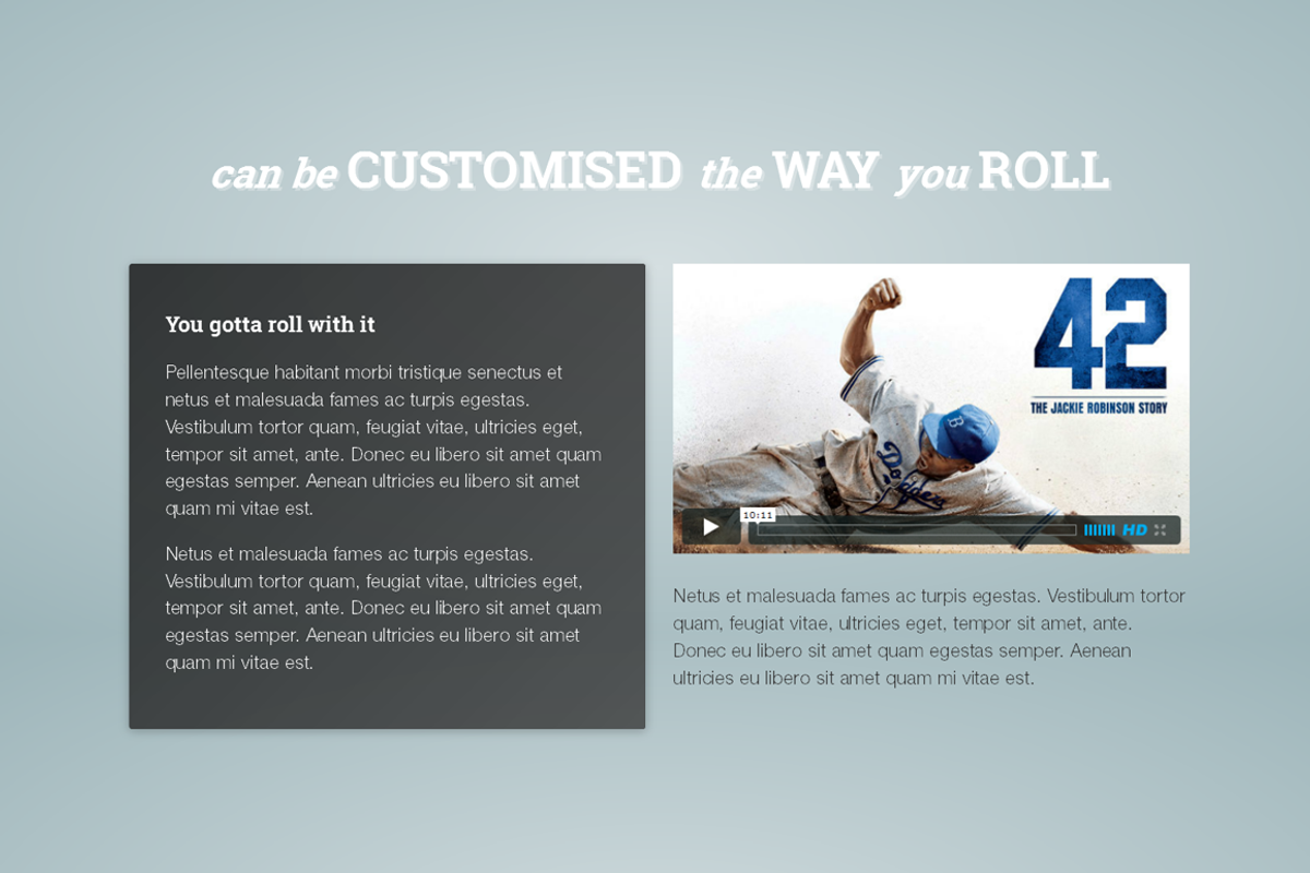 Roller - Responsive HTML Template, a Bootstrap Template by StreetCred (Photo 5 of 5)