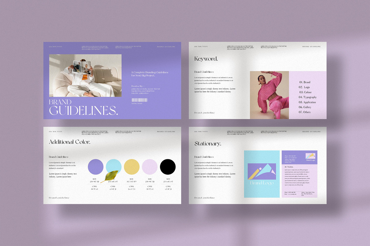 Brand Guidelines Template, a Presentation Template by UpSolution (Photo 2 of 8)