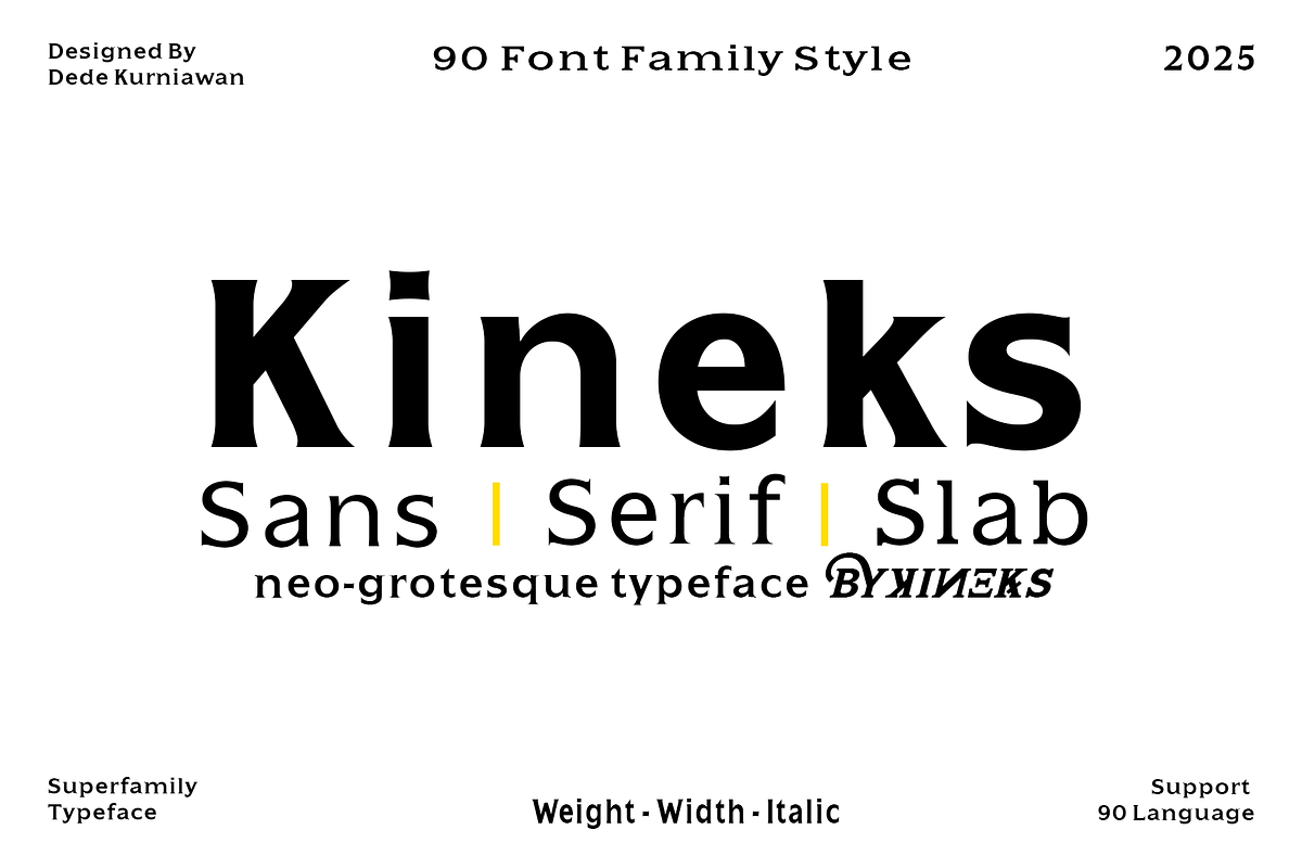 Kineks | Neo-Grotesque Typeface, a Sans Serif Font by By Kineks (Photo 1 of 10)