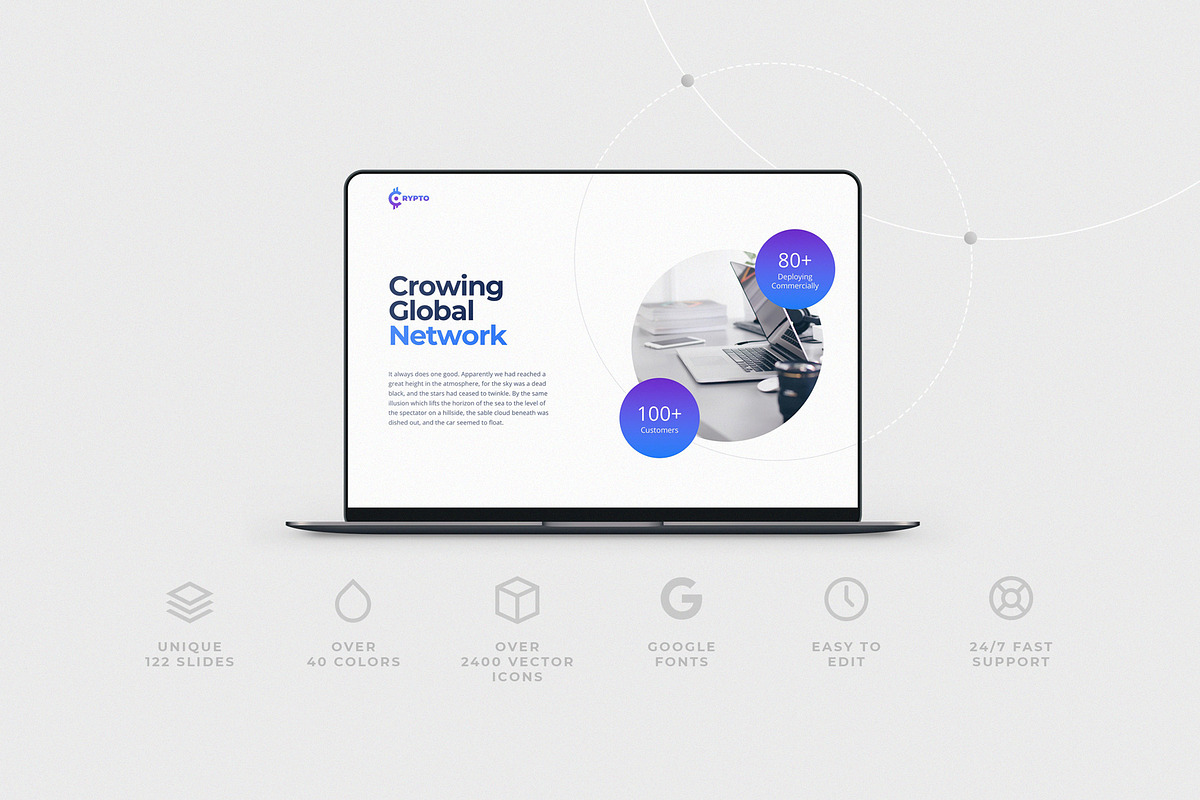CRYPTO Powerpoint Template (Light), a Presentation Template by ShapeSlide (Photo 16 of 17)