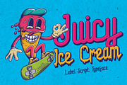 Juicy Ice Cream font + bonus, a Font by VozzyStock (Thumbnail 1 of 8)