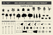 Mid-Century Modern House Toolkit, a Brush Add-On by Brian Ritter Design (Thumbnail 8 of 8)
