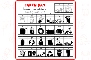 Earth Day Doodles - Dingbats Font