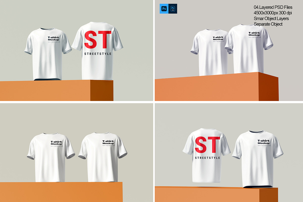High Quality T-Shirt Mockup, a Shirt Mockup by safrizalstudio (Photo 1 of 5)