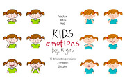 Kids emotions vector illustrations, an Education Illustration by Illustrationsforteachers (Thumbnail 2 of 3)