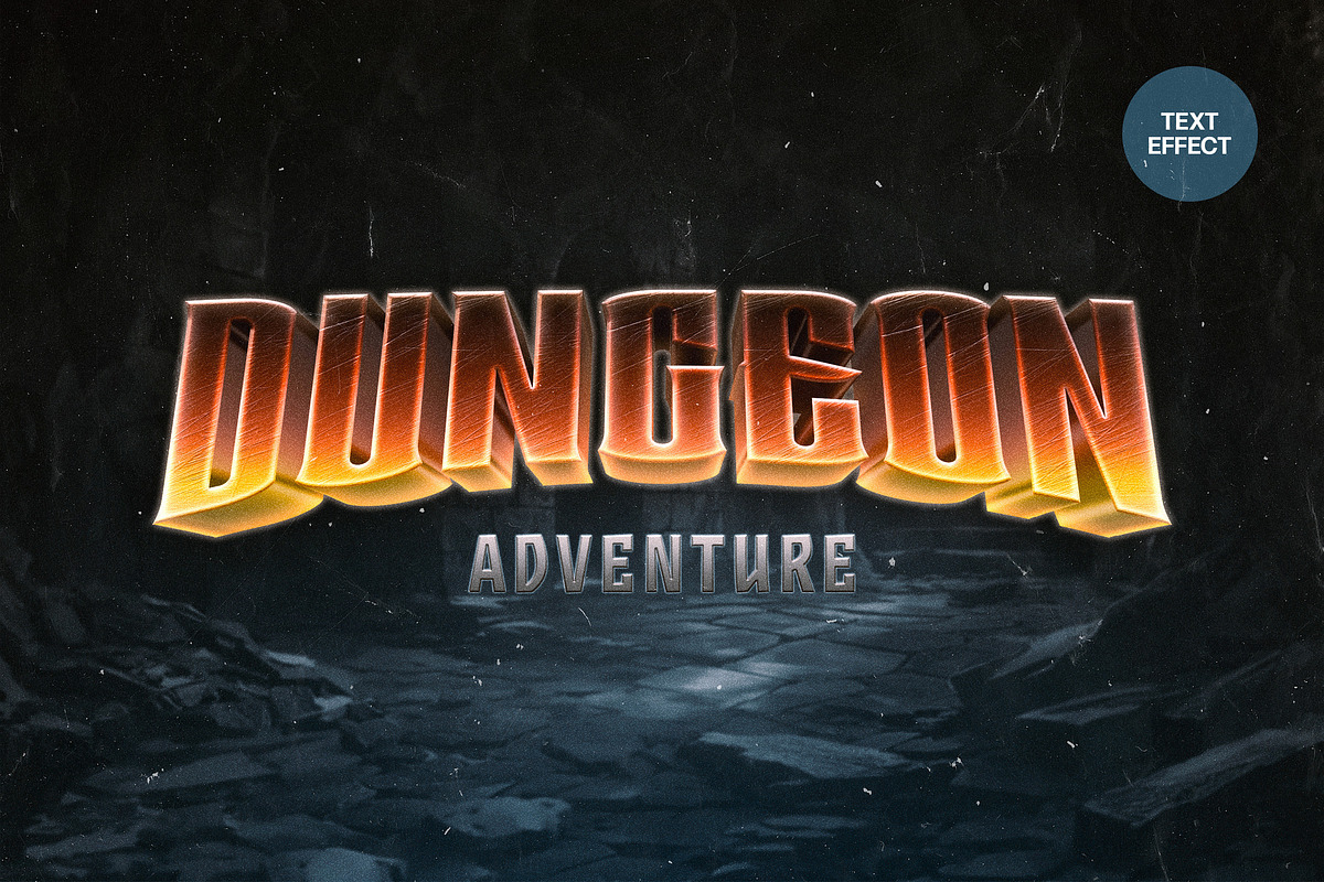 Retro RPG Text Effect, a Layer Style Add-On by Design Squad (Photo 1 of 2)