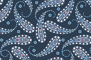 Fabric pattern with paisley, a Pattern Graphic by antalogiya (Thumbnail 2 of 5)