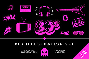 80s Illustration Set