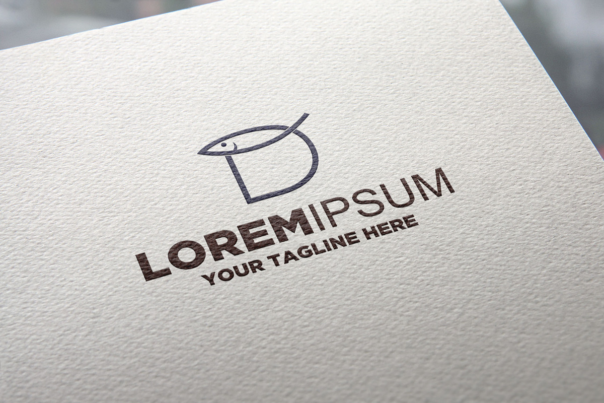 Letter D Fish Logo Template, a Branding & Logo Template by REDVY CREATIVE