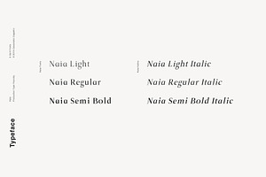 Naia - Sophisticated Serif Typeface