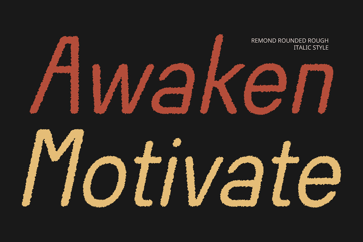 Remond Rounded Rough, a Sans Serif Font by Craft Supply Co. (Photo 3 of 8)