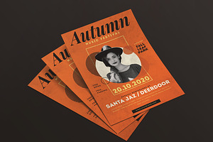 Modern Autumn Music Festival Flyer