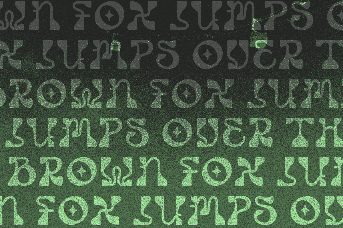 Bombus | Psychedelic Typeface, a Serif Font by Brew & Butcher Studio (Photo 9 of 12)