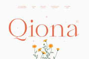 Qiona Elegant Modern Serif Font, a Serif Font by timelesstype.co (Thumbnail 1 of 20)