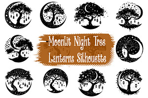 Enchanted Dream Tree Lantern Clipart, an Illustration by BIPLOB EXPERT