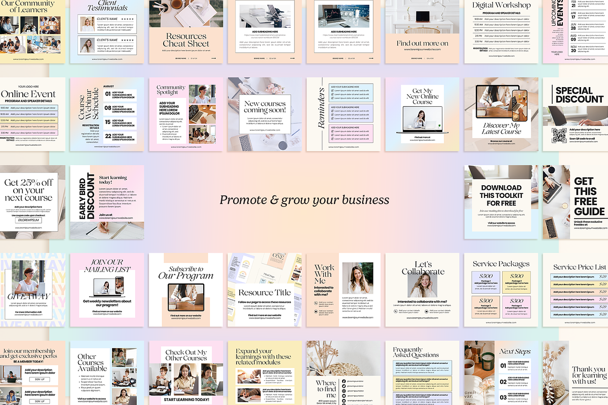 IRIS Course Creator Instagram Posts, a Social Media Template by Creatif Foundry (Photo 5 of 8)