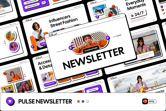 Pulse Newsletter PowerPoint preview 5