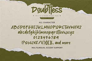 Doubtless - Hand Drawn Font