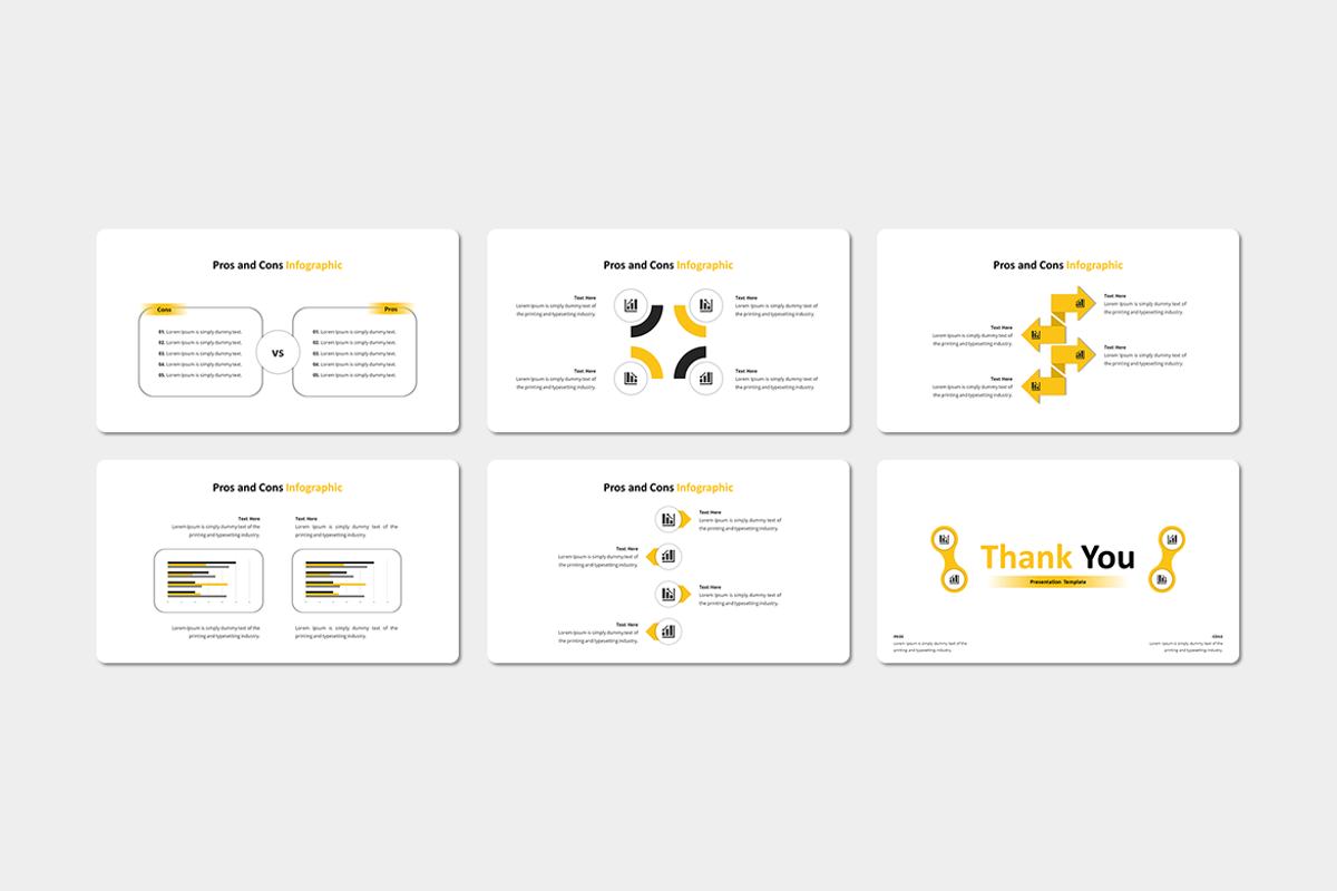 Pros Cons Infographic - Keynote, a Presentation Template by Iqsiart Studio (Photo 3 of 3)