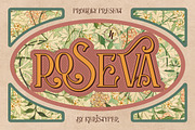 Roseva, a Serif Font by kerismaker (Thumbnail 1 of 12)
