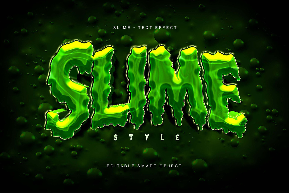 Slime Text Effect, a Layer Style Add-On by DesignerCandies