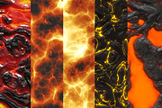 Fire and lava textures, a Texture Graphic by dotstudio (Thumbnail 3 of 15)