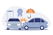 Set of various car insurance, a Finance Illustration by Yayasya (Thumbnail 4 of 4)