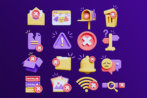 Empty 3D Icons Pack