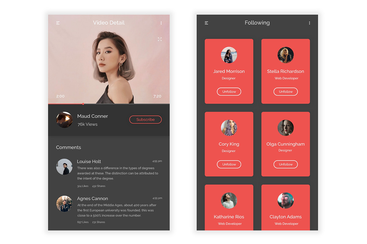 Video Sharing Platform Figma UI Kit, an UI Kit Template by themelove