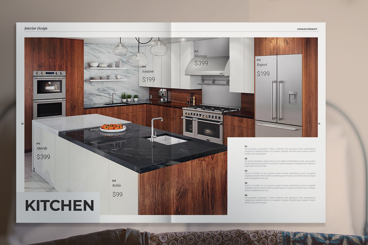 Interior Design Product Catalog, a Brochure Template by Boris Cupac