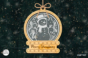 Christmas Snowglobe Ornaments SVG, a Decorative Illustration by svgocean (Thumbnail 13 of 13)